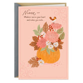 Wishing You Good Things Thanksgiving Card for Niece