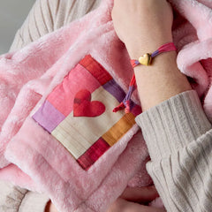 Demdaco You Are Loved Plush Blanket and Bracelet Set
