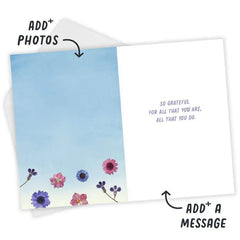 Good Deeds Blossom Custom Thank You Card
