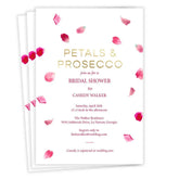Petals and Prosecco Bridal Shower Invitation