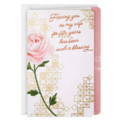 You Are a Blessing Religious 50th Anniversary Card for Wife