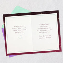 So Happy to Celebrate You Spanish-Language Birthday Card for Wife
