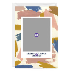 Abstract Brushstrokes Custom Father's Day Card