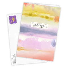 Sorry Gentle Watercolors Custom Card