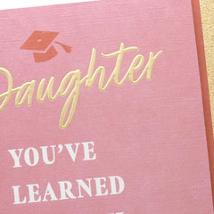 Stay True to You College Graduation Card for Daughter