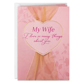I Love So Many Things About You Birthday Card for Wife