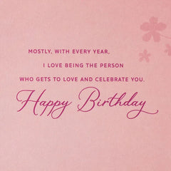 I Love So Many Things About You Birthday Card for Wife