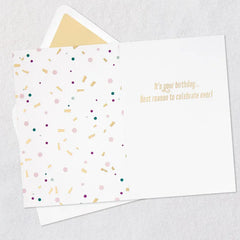 Best Reason to Celebrate Birthday Card with Party Headband