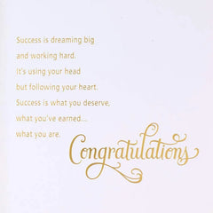 Success Is Dreaming Big Graduation Card for Her