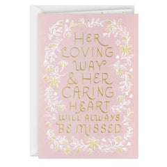 Her Loving Way Sympathy Card