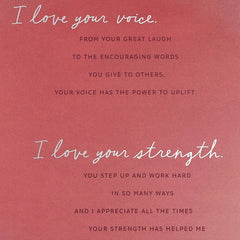 I Love So Many Things About You Birthday Card for Wife
