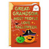 Smile Like a Jack-o'-Lantern Halloween Card for Great-Grandson