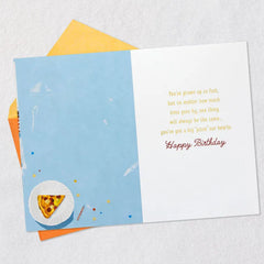 Pizza Our Hearts Birthday Card for Grandson