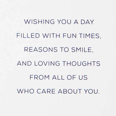 Loving Thoughts From Us Birthday Card for Uncle