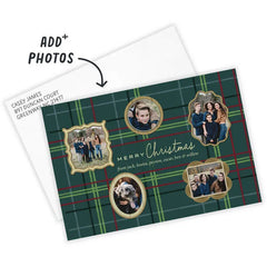 Plaid Wall Gallery Flat Christmas Photo Card