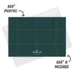 Plaid Wall Gallery Flat Christmas Photo Card