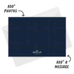 Plaid Wall Gallery Flat Holiday Photo Card