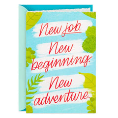 New Adventure, New Beginning New Job Card