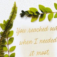 Your Caring Means a Lot Sympathy Thank-You Card