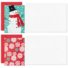 Winter Joy Assorted Blank Boxed Christmas Notes, Pack of 36