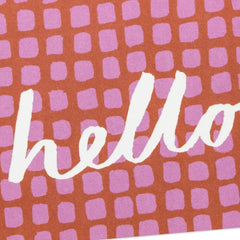 Rose Grid Blank Hello Notes, Pack of 10