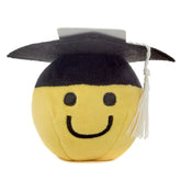 Smiley Face in Grad Cap Plush Gift Card Holder