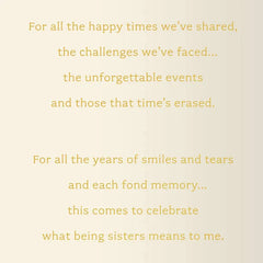Glad We're Sisters and Friends Christmas Card