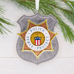 Police Badge Hallmark Ornament
