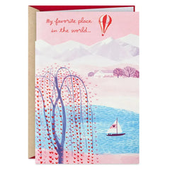 My Favorite Place Romantic 3D Pop-Up Sweetest Day Card