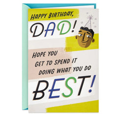 Do What You Do Best Pop-Up Birthday Card for Dad