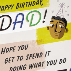 Do What You Do Best Pop-Up Birthday Card for Dad