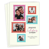 Fun Photo Stamps Flat Holiday Photo Card