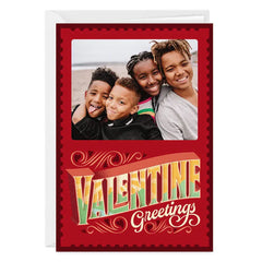 Vintage Postage Stamp Custom Valentine's Day Card