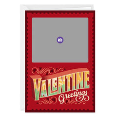 Vintage Postage Stamp Custom Valentine's Day Card