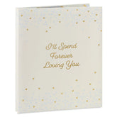 Forever Loving You Hearts on Cream Refillable Photo Album
