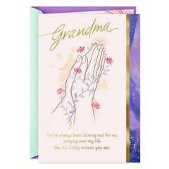 You're a Powerful Example of Faith Birthday Card for Grandma