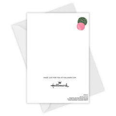 Pretty Pink Cake Custom Birthday Card