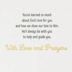 Son, God Will Always Be With You Religious First Communion Card