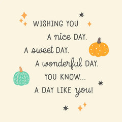 Nice, Sweet and Wonderful Like You Halloween Card for Granddaughter