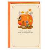 Welcome Cozy Fall Delights Halloween Card