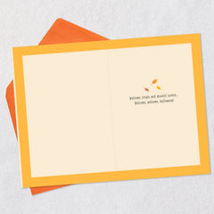 Welcome Cozy Fall Delights Halloween Card