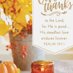 Give Thanks to the Lord Religious Thanksgiving Cards, Pack of 10