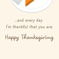 Life Is Sweeter Because of You Thanksgiving Card