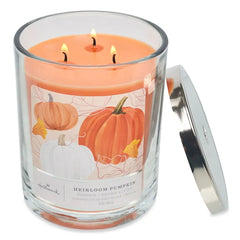 Heirloom Pumpkin Scented 3-Wick Candle, 16 oz.