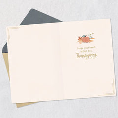 Hope Your Heart Is Full Thanksgiving Card