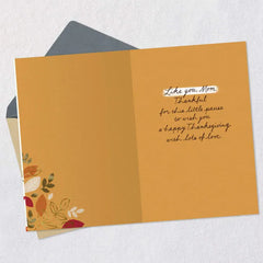Love and Gratitude Thanksgiving Card for Mom