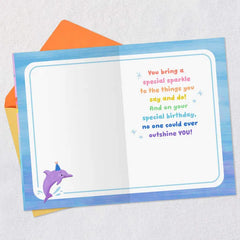 Splash and Sparkle Birthday Card for Girl
