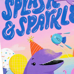 Splash and Sparkle Birthday Card for Girl