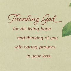 Prayers for You and Your Family Religious Sympathy Card