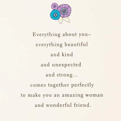 Amazing Woman, Wonderful Friend Birthday Card